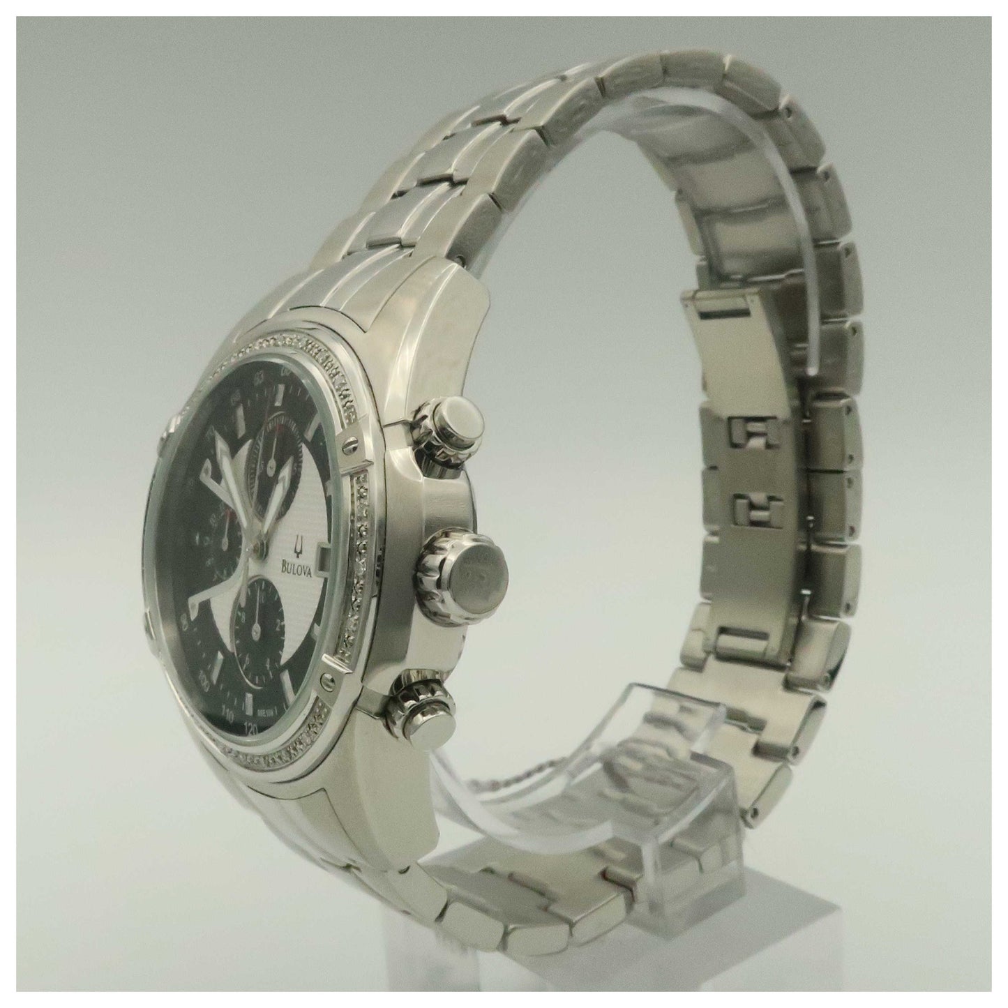 Bulova Diamonds Men's Quartz Watch 96E108-SDV - Image #4