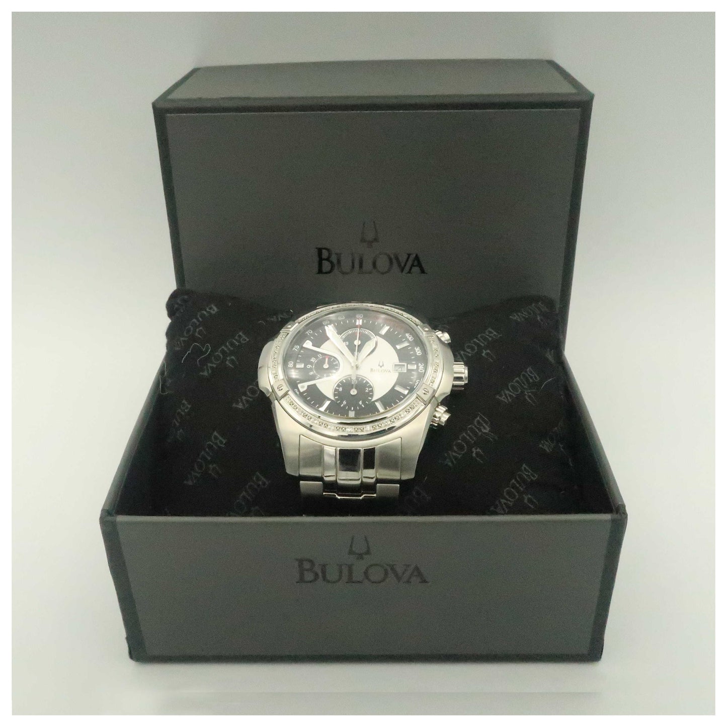 Bulova Diamonds Men's Quartz Watch 96E108-SDV - Image #6