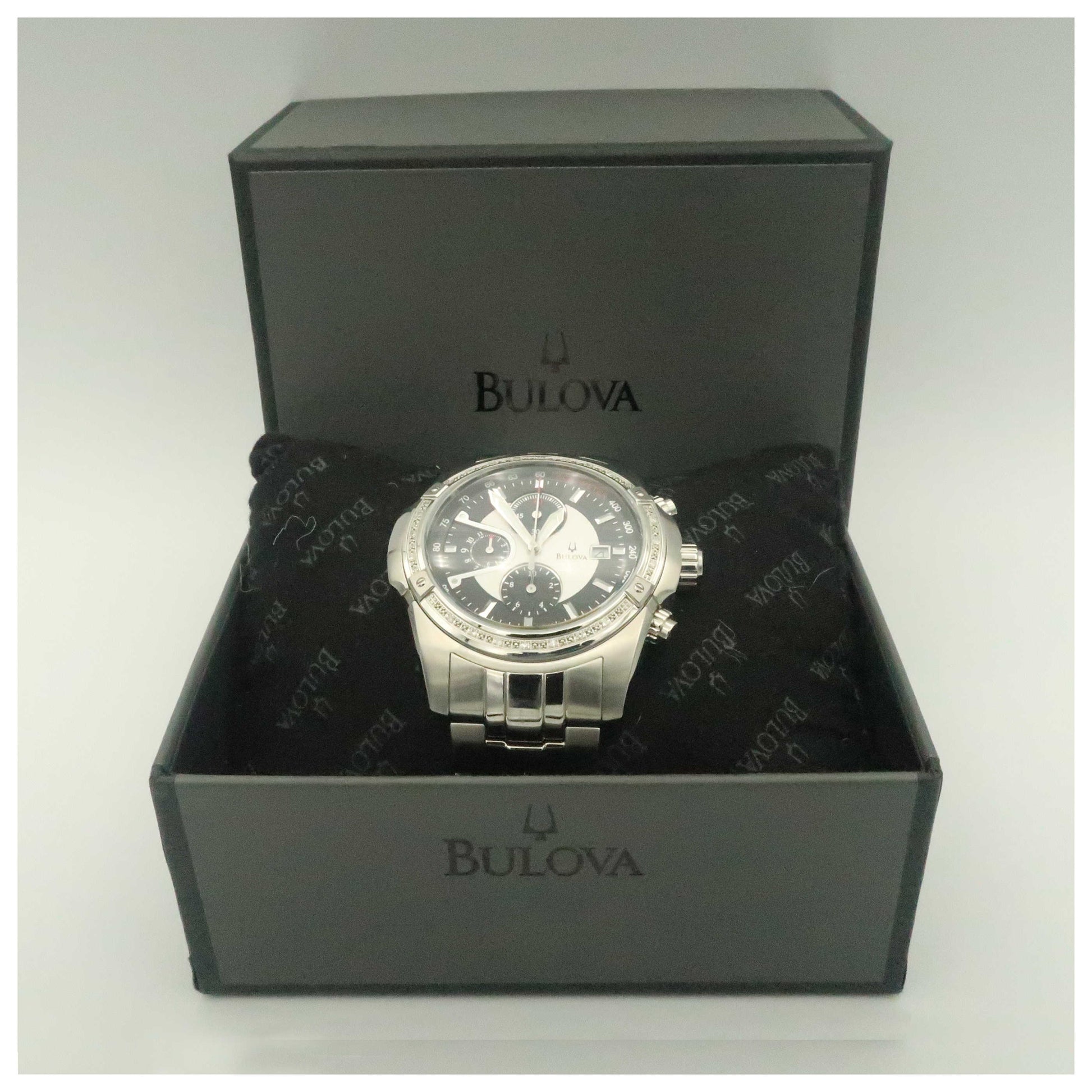 Bulova Diamonds Men's Quartz Watch 96E108-SDV - Image #6