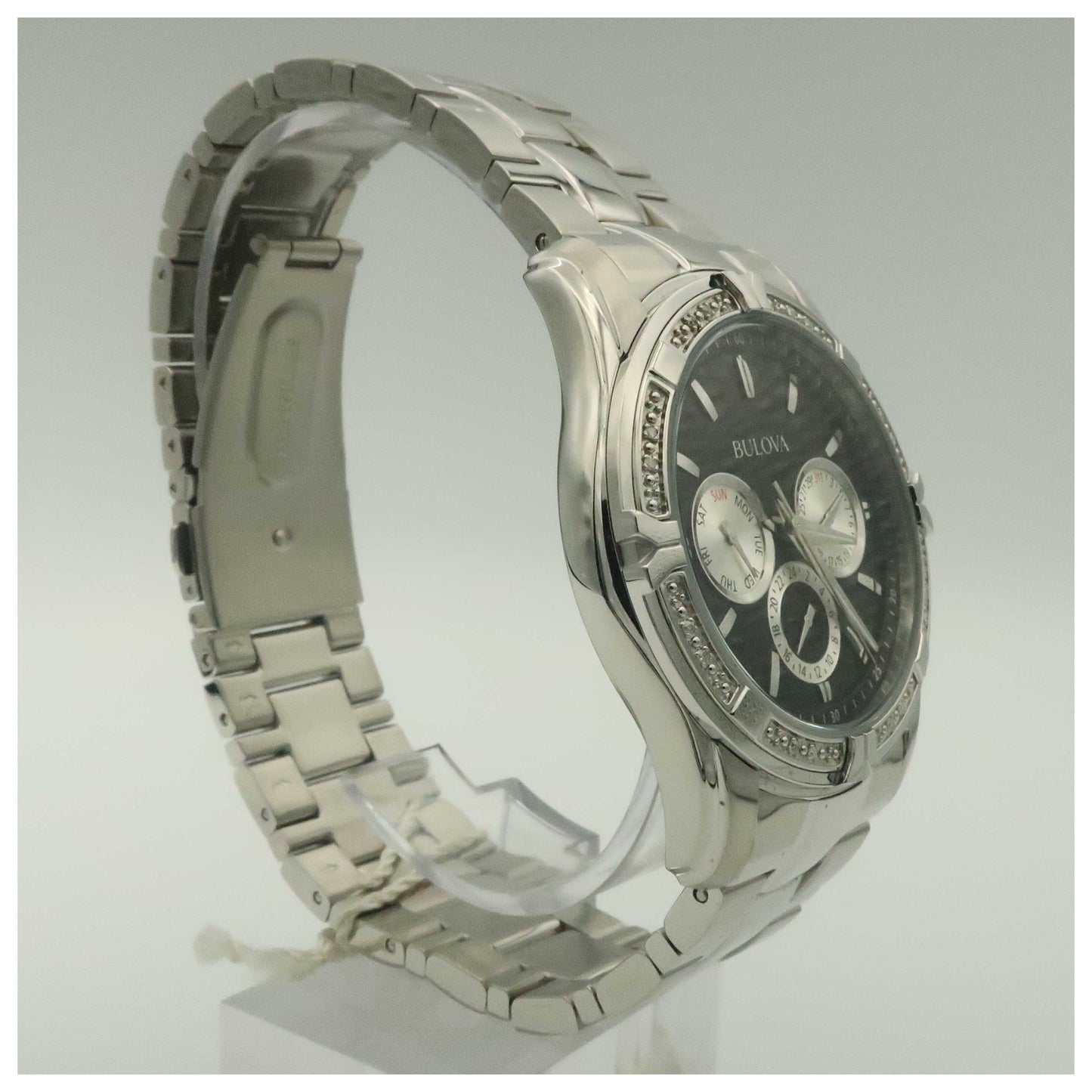 Bulova Diamonds Men's Japanese Quartz (Battery-Powered) Watch 96E115-PO - Image #3