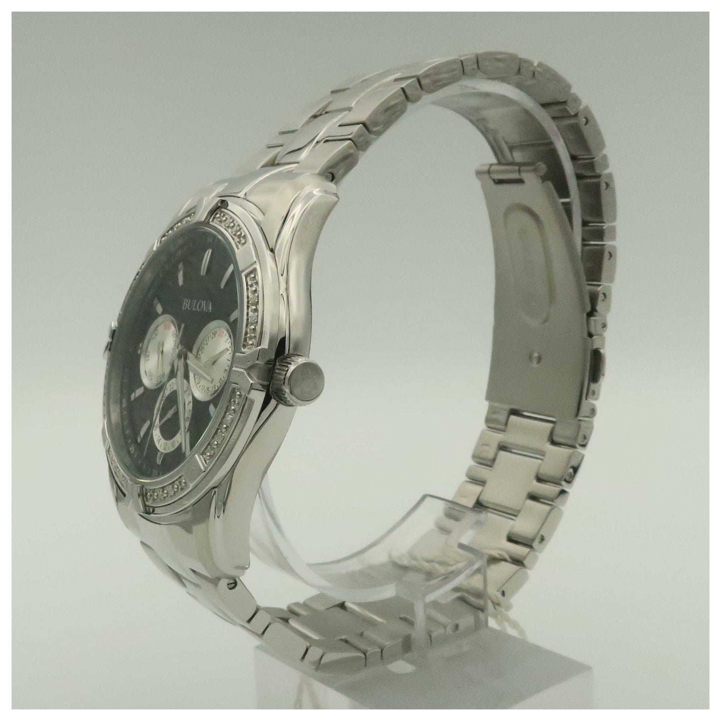 Bulova Diamonds Men's Japanese Quartz (Battery-Powered) Watch 96E115-PO - Image #4