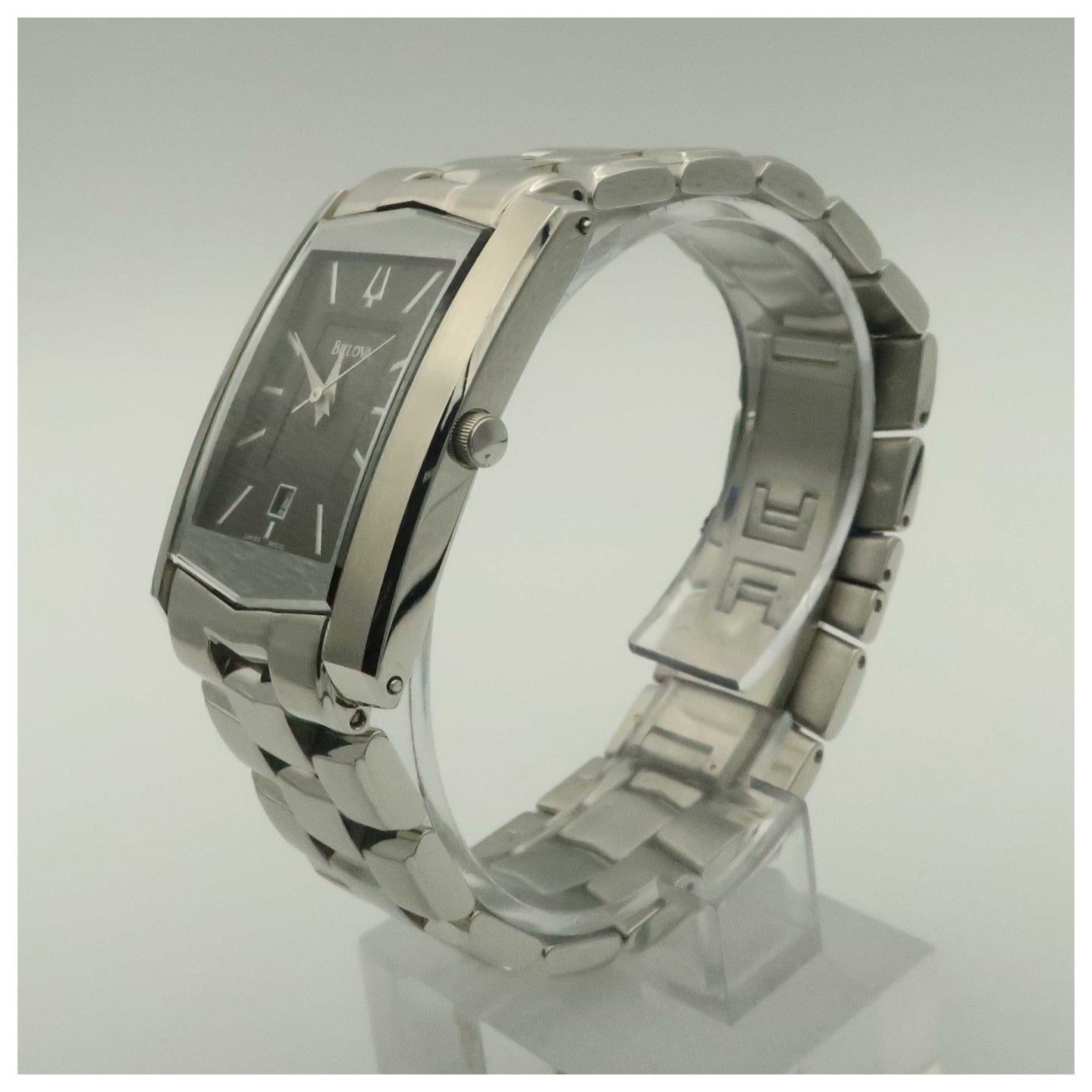 Bulova Bracelet Men's Swiss Quartz (Battery-Powered) Watch 96G10-PO2 - Image #4