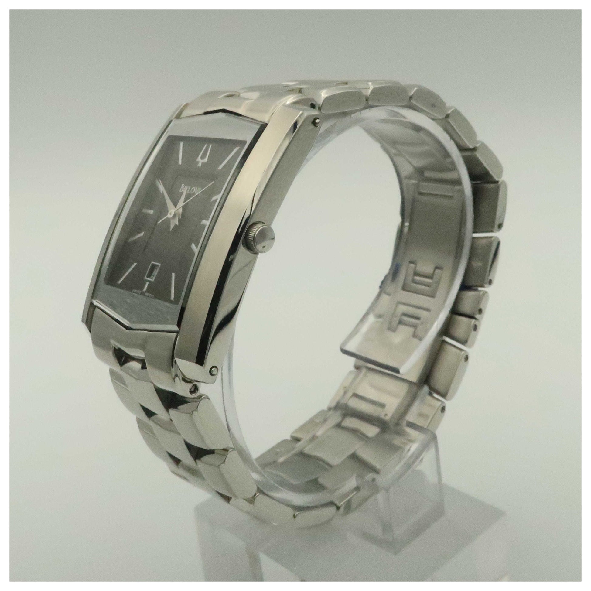 Bulova Bracelet Men's Swiss Quartz (Battery-Powered) Watch 96G10-PO2 - Image #4