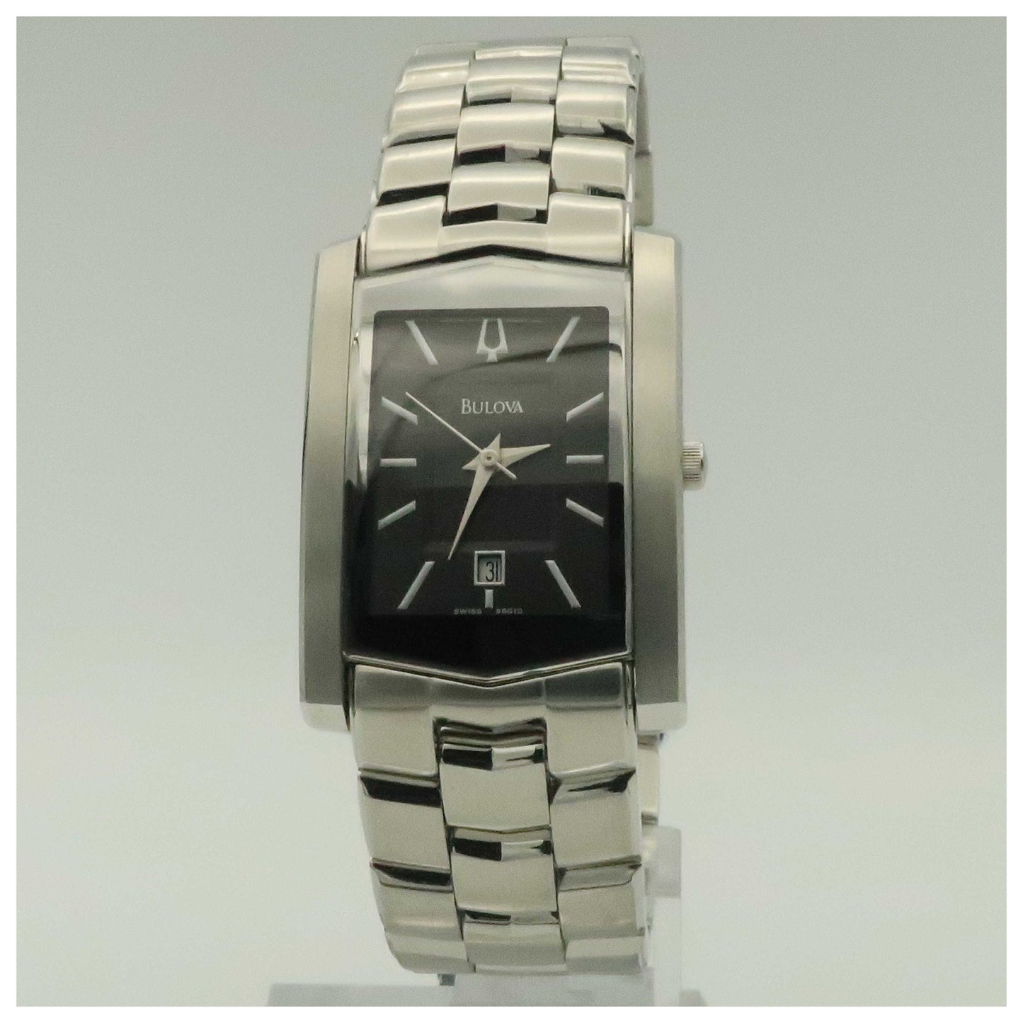 Front view of Bulova Bracelet Men's Swiss Quartz (Battery-Powered) Watch 96G10-PO