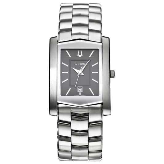 Front view of Bulova Bracelet Men's Swiss Quartz (Battery-Powered) Watch 96G10