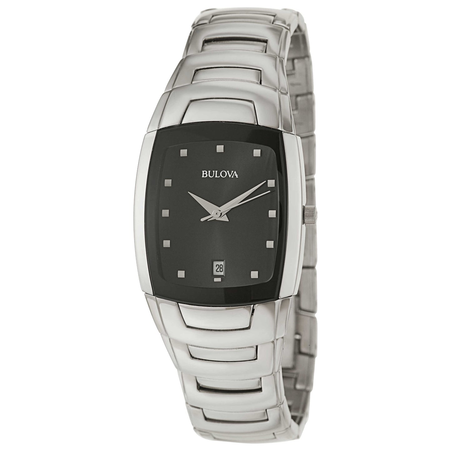 Front view of Bulova Classic Men's Japanese Quartz (Battery-Powered) Watch 96G46