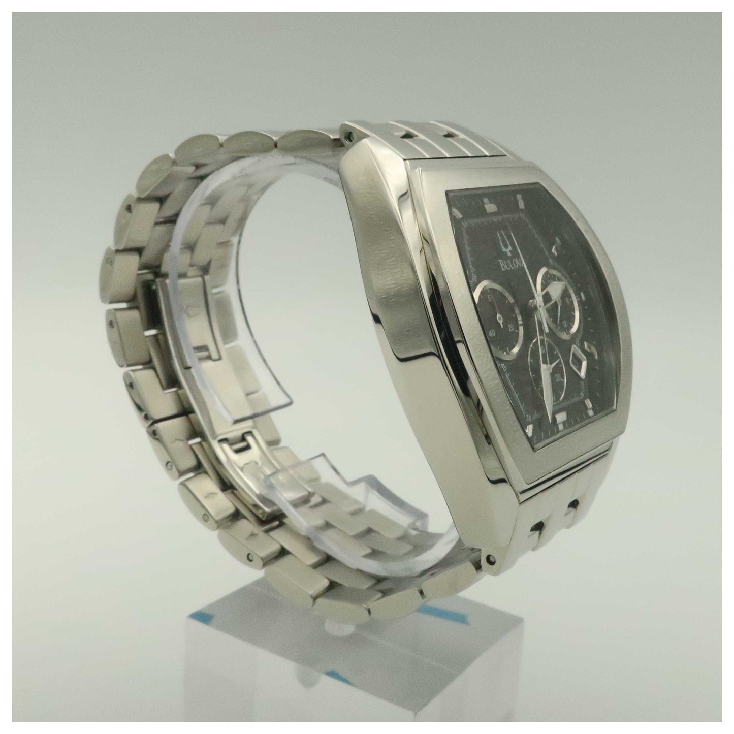 Bulova Bracelet Men's Swiss Quartz (Battery-Powered) Watch 96G59-PO3 - Image #3