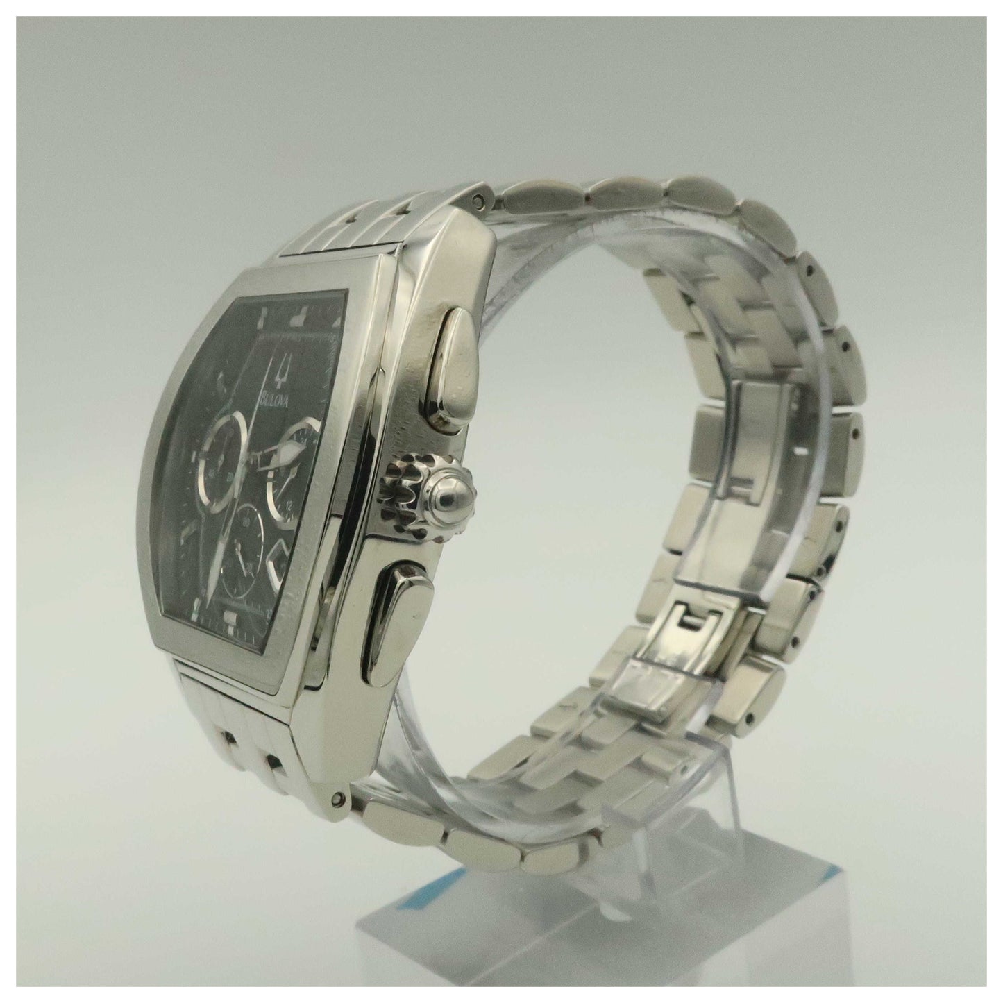 Bulova Bracelet Men's Swiss Quartz (Battery-Powered) Watch 96G59-PO3 - Image #4