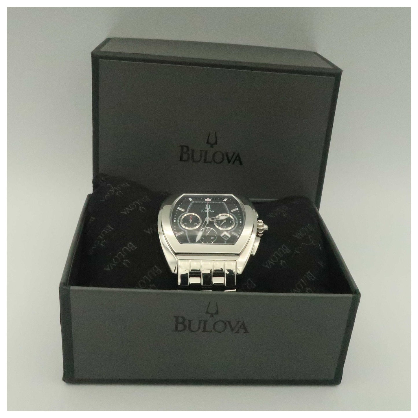 Bulova Bracelet Men's Swiss Quartz (Battery-Powered) Watch 96G59-PO3 - Image #6