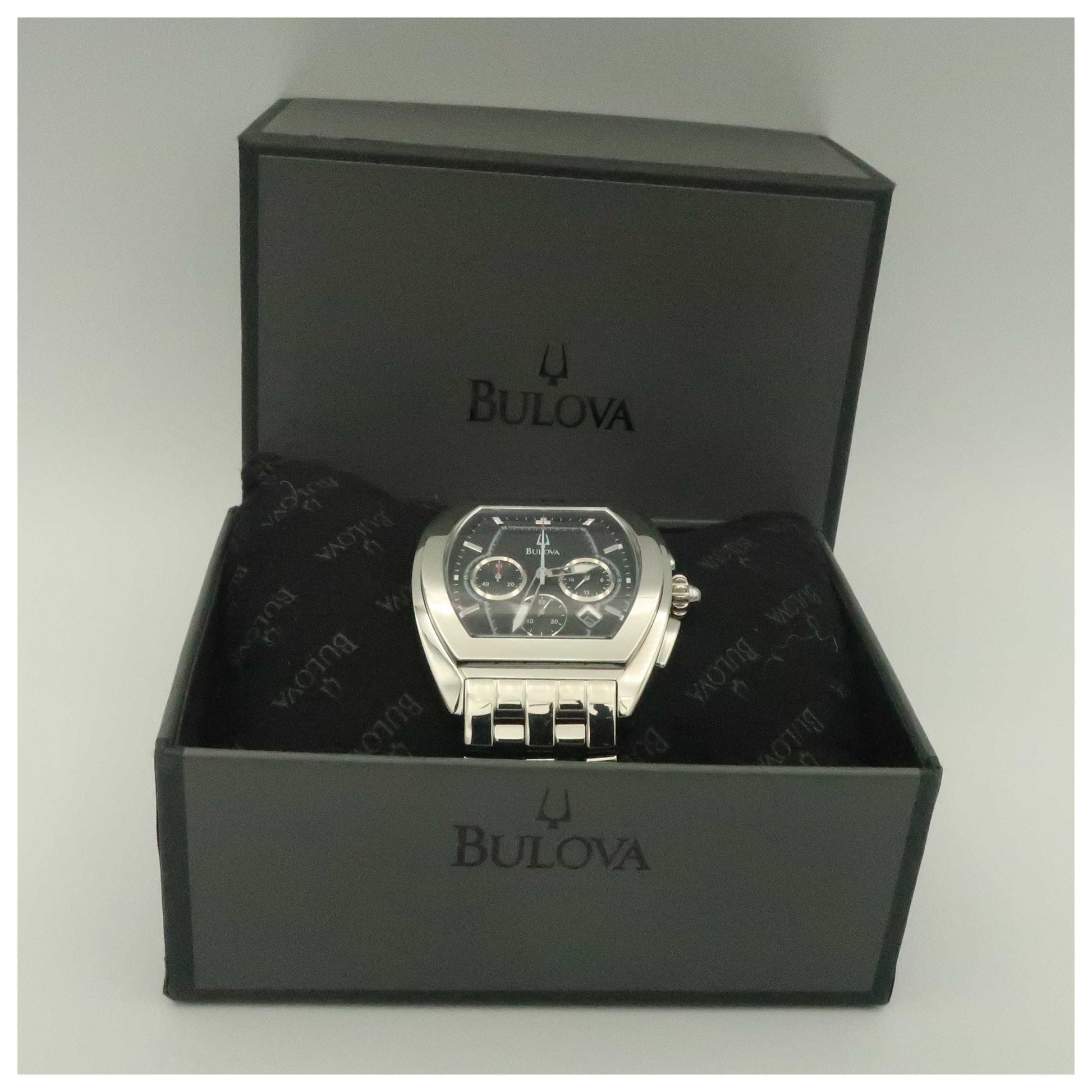 Bulova Bracelet Men's Swiss Quartz (Battery-Powered) Watch 96G59-PO3 - Image #6