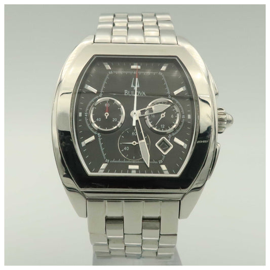 Front view of Bulova Bracelet Men's Swiss Quartz (Battery-Powered) Watch 96G59-PO