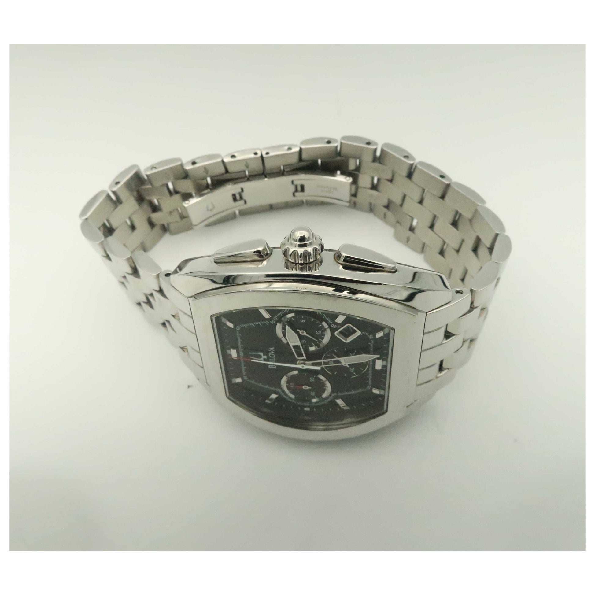 Bulova Bracelet Men's Swiss Quartz (Battery-Powered) Watch 96G59-PO - Image #8