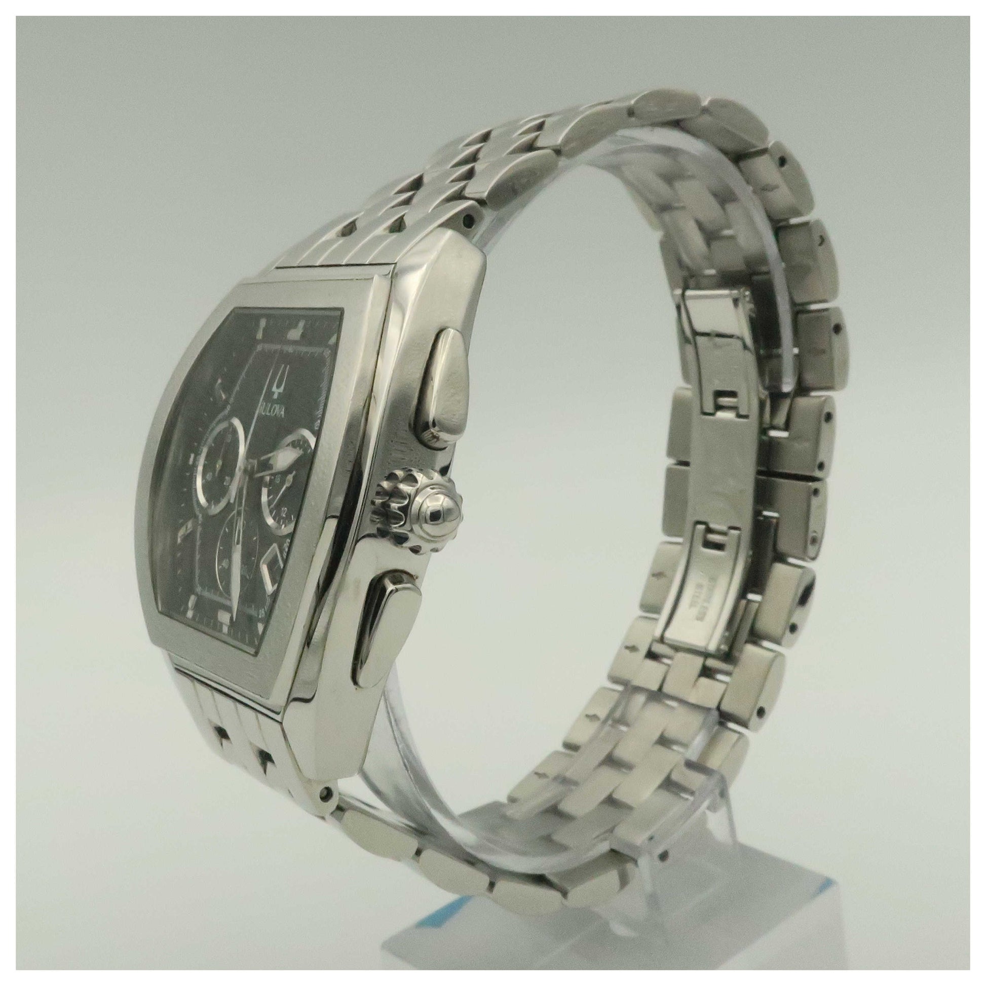 Bulova Bracelet Men's Swiss Quartz (Battery-Powered) Watch 96G59-PO - Image #4