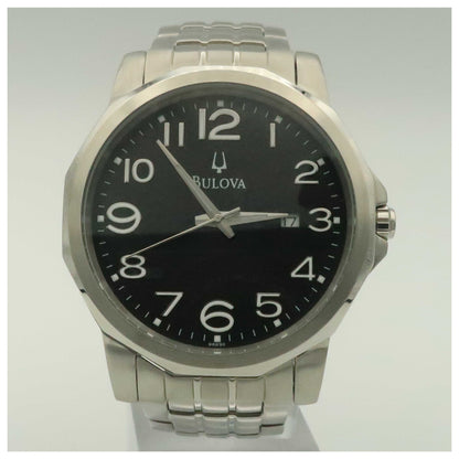 Front view of Bulova Dress Men's Japanese Quartz (Battery-Powered) Watch 96G90-PO