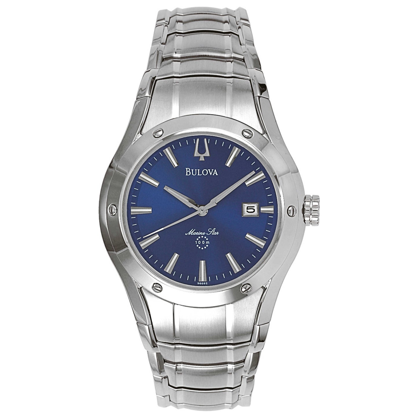 Front view of Bulova Marine Star Men's Japanese Quartz (Battery-Powered) Watch 96G92