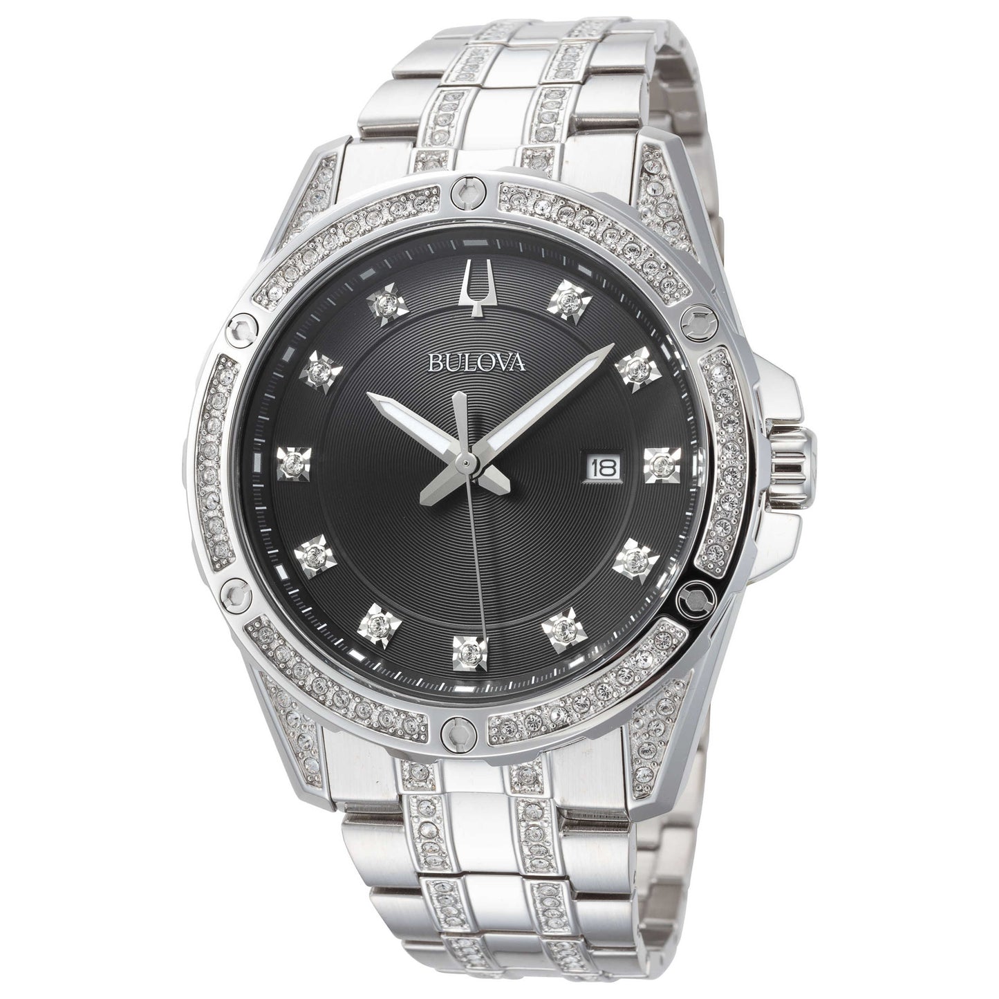 Front view of Bulova Classic Men's Quartz Watch 96K104