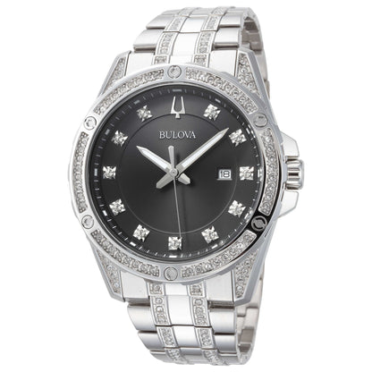 Front view of Bulova Classic Men's Quartz Watch 96K104
