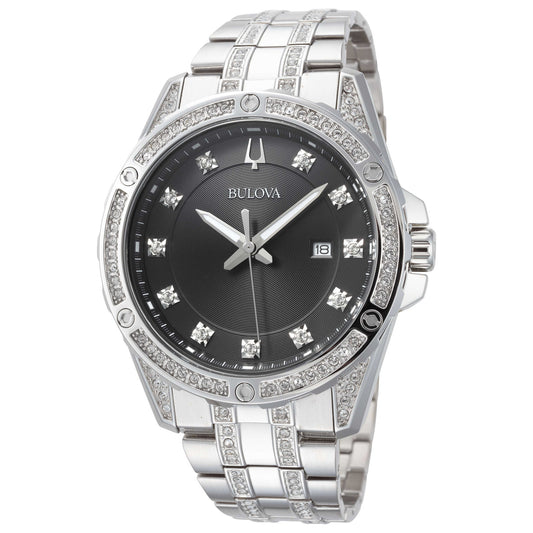 Front view of Bulova Classic Men's Quartz Watch 96K104