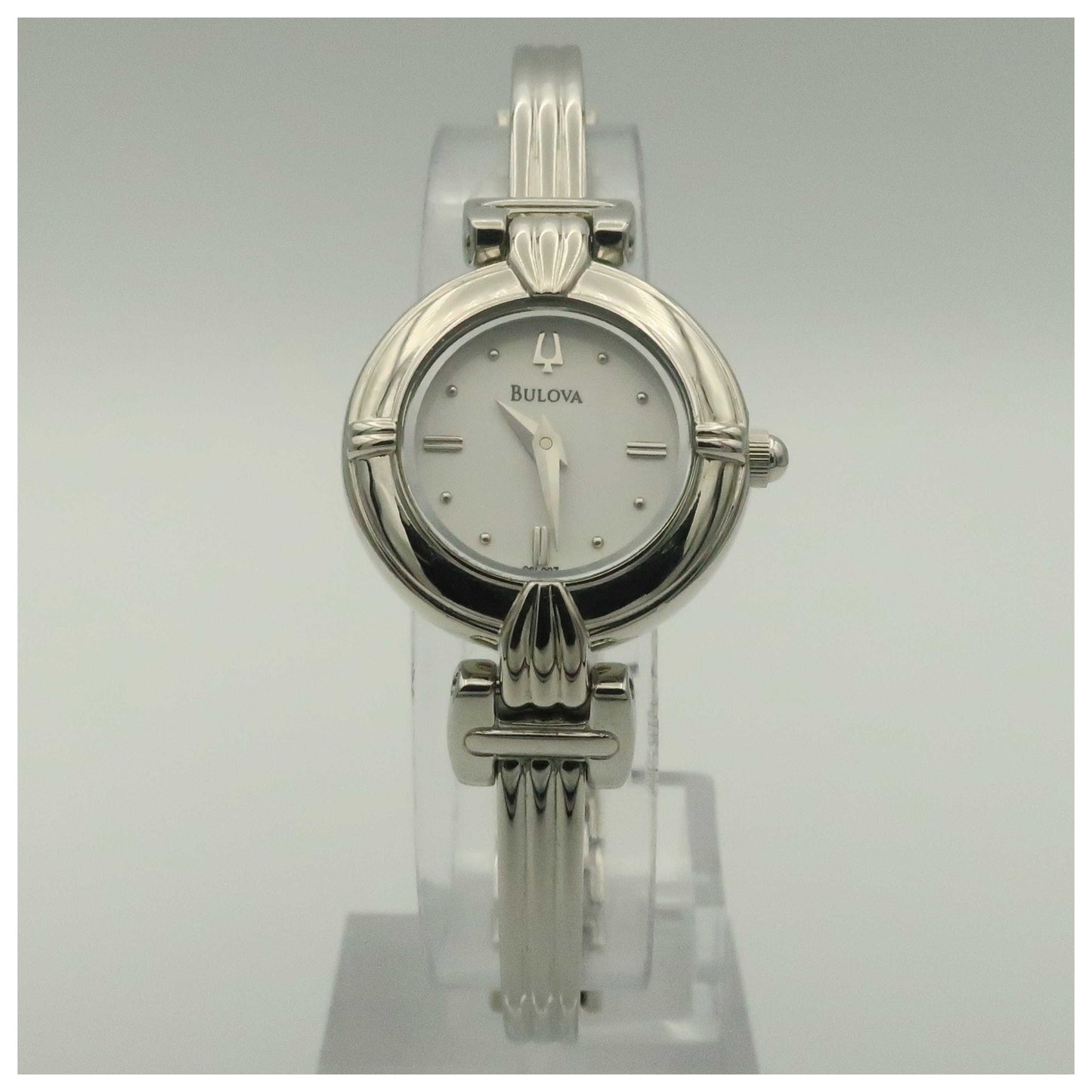 Front view of Bulova Bracelet Women's Quartz Watch 96L007-PO