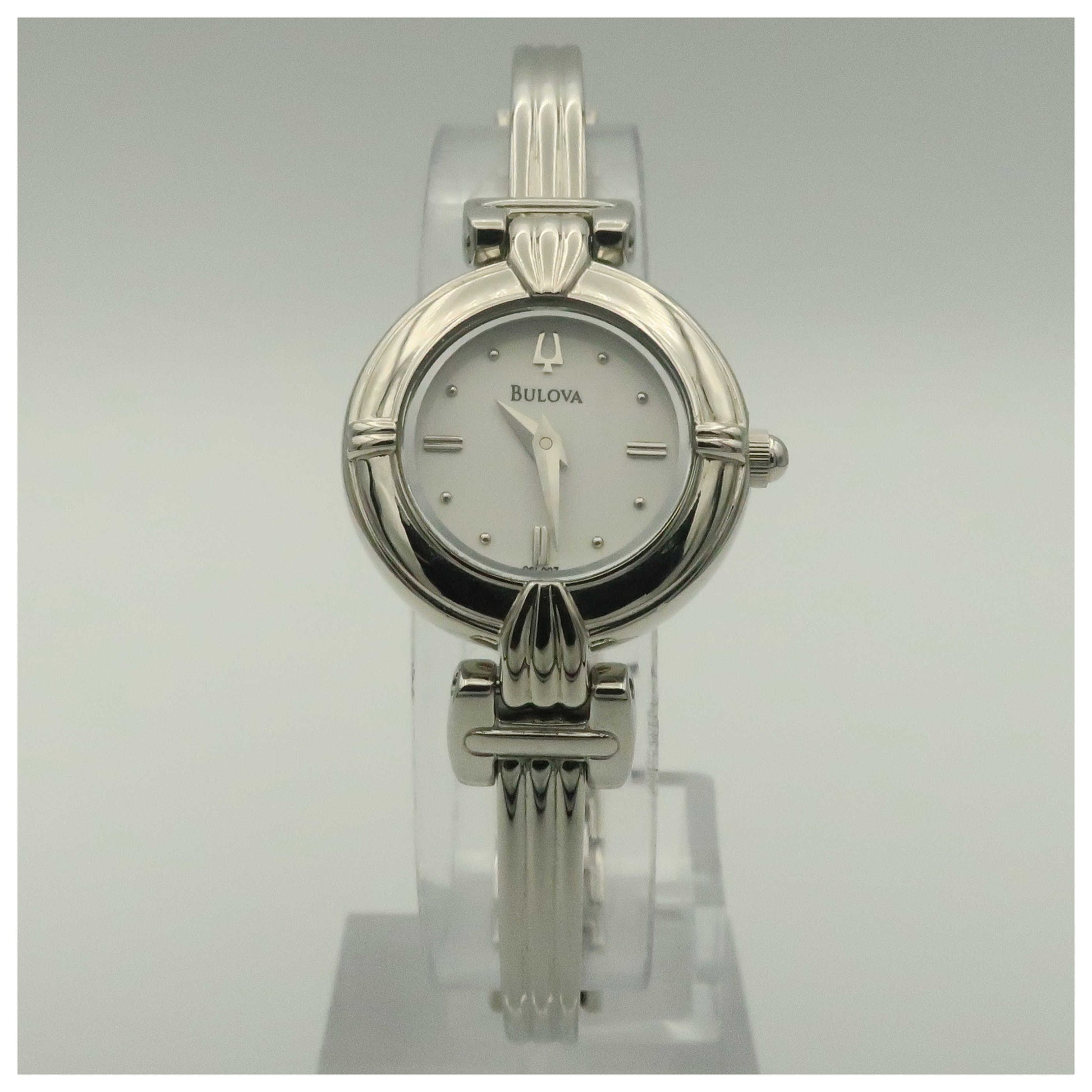 Front view of Bulova Bracelet Women's Quartz Watch 96L007-PO