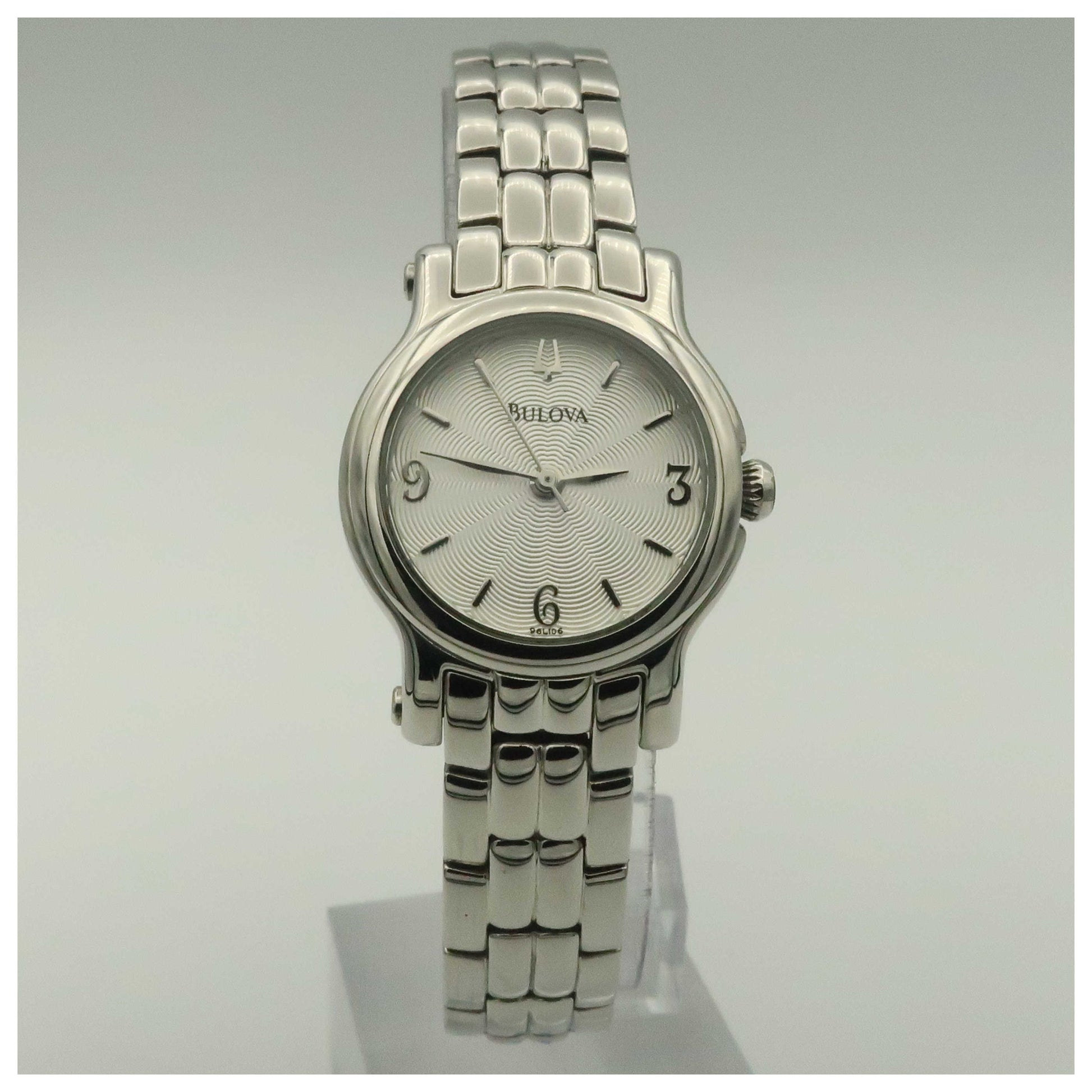Front view of Bulova Dress Women's Quartz Watch 96L106-PO