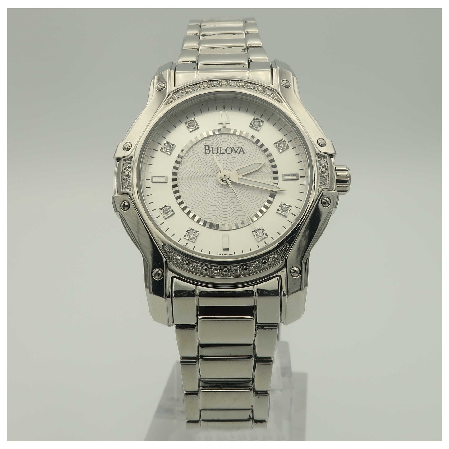 Front view of Bulova Dress Women's Quartz Watch 96L132-SDV