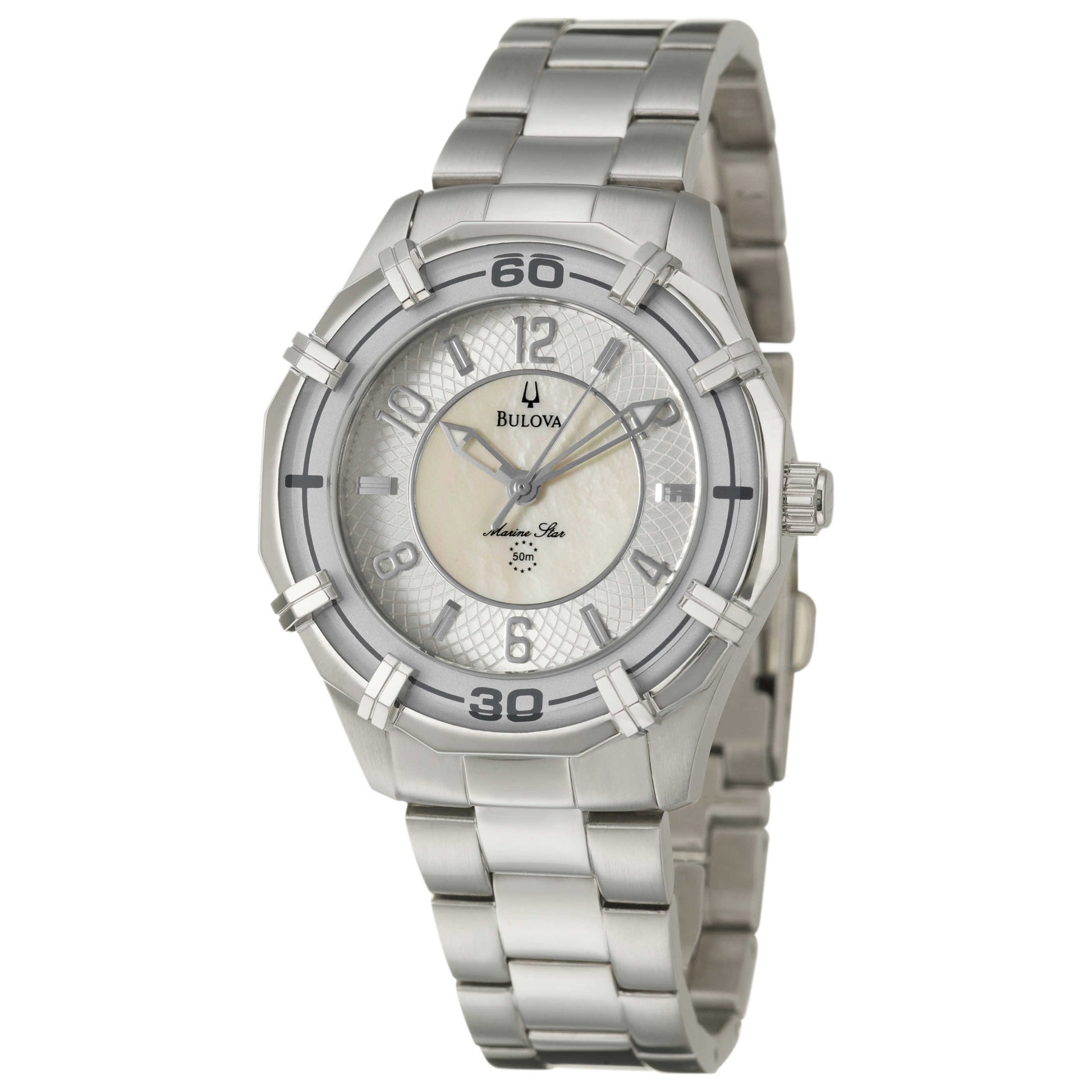 Front view of Bulova Marine Star Women's Quartz Watch 96L145
