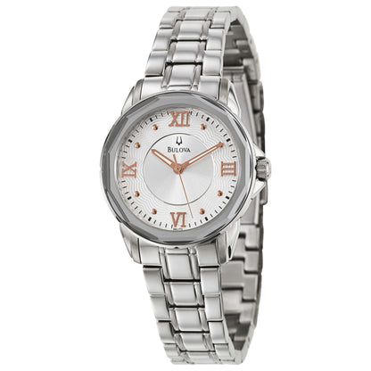 Front view of Bulova Bracelet Women's Japanese Quartz (Battery-Powered) Watch 96L172