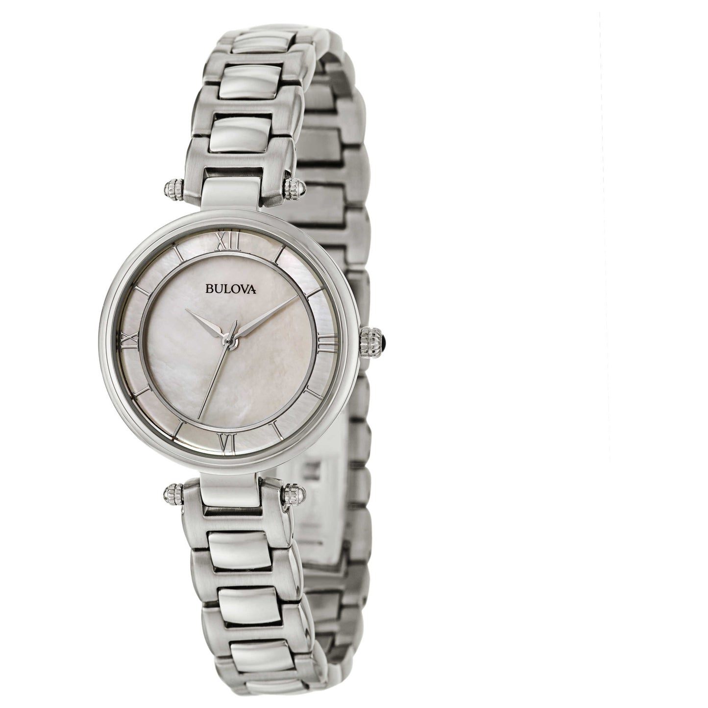 Front view of Bulova Classic Women's Japanese Quartz (Battery-Powered) Watch 96L185