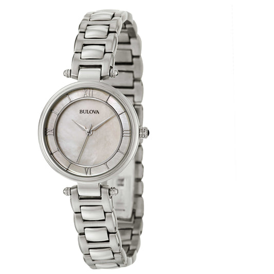 Front view of Bulova Classic Women's Japanese Quartz (Battery-Powered) Watch 96L185