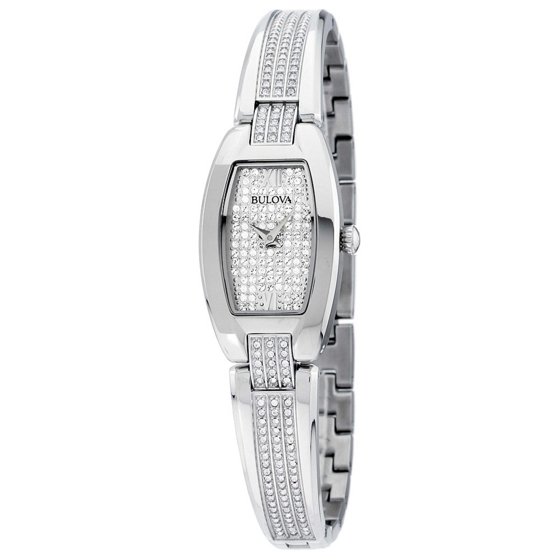 Front view of Bulova Crystal Women's Quartz Watch 96L235