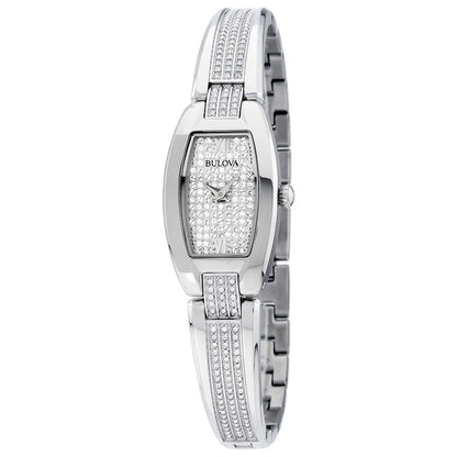 Front view of Bulova Crystal Women's Quartz Watch 96L235