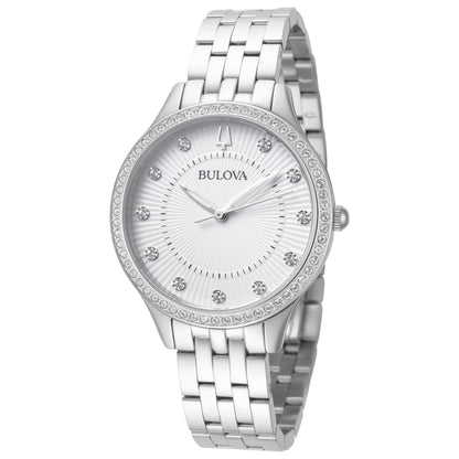 Front view of Bulova Classic Women's Quartz Watch 96L270