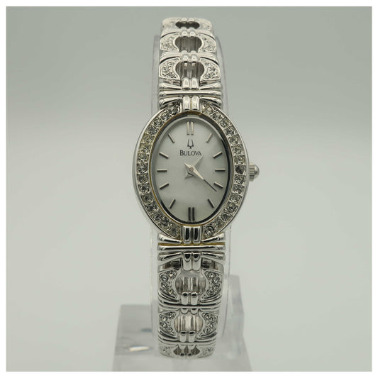Front view of Bulova Bracelet Women's Quartz Watch 96L74-PO