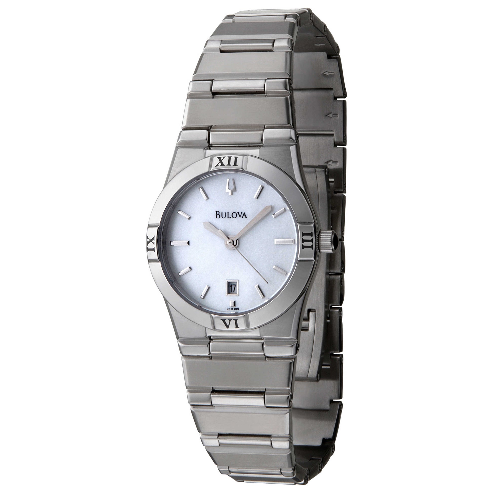 Front view of Bulova Windemere Women's Quartz Watch 96M100