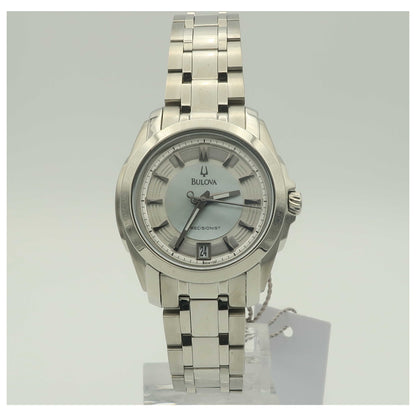 Front view of Bulova Precisionist Women's Japanese Quartz (Battery-Powered) Watch 96M108-SD
