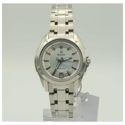 Front view of Bulova Precisionist Women's Japanese Quartz (Battery-Powered) Watch 96M108-SD