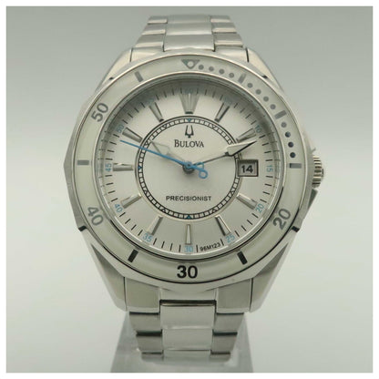 Front view of Bulova Precisionist Women's Japanese Quartz (Battery-Powered) Watch 96M123-SD