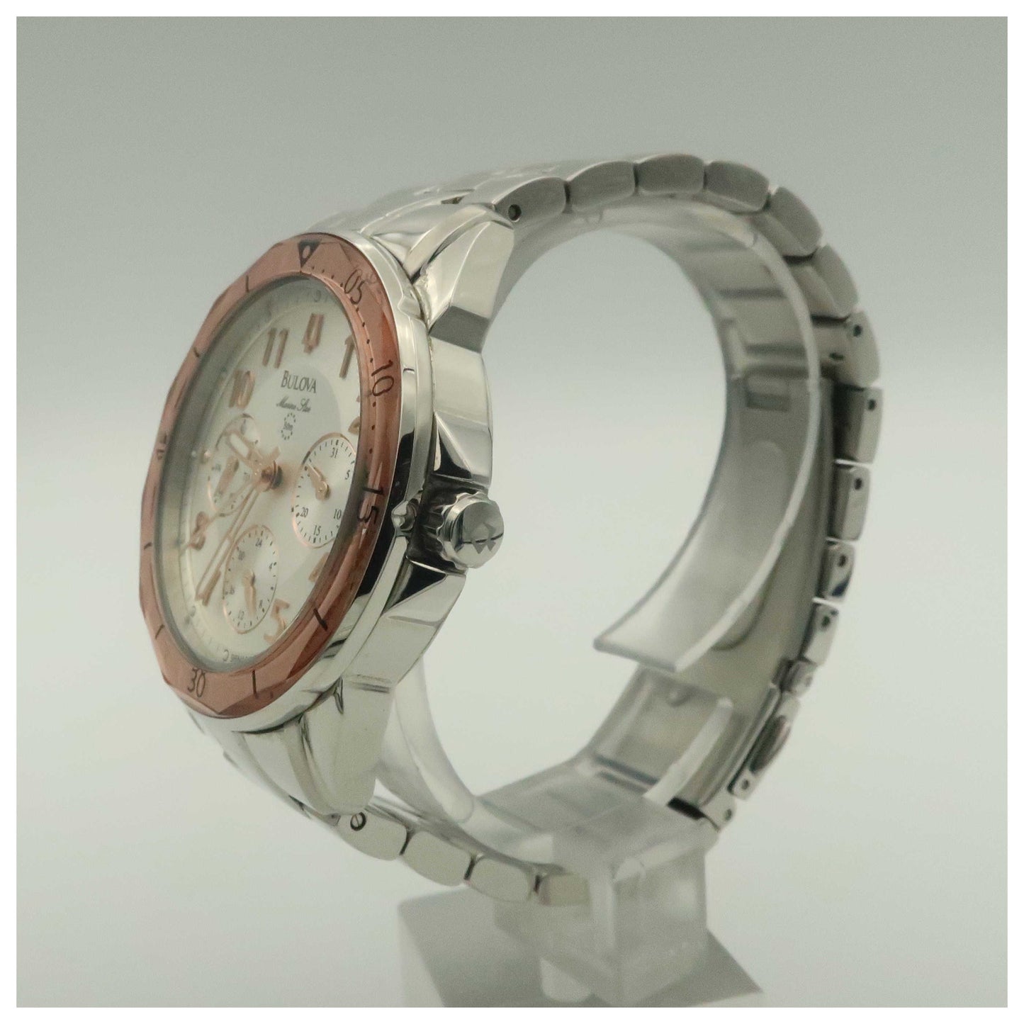 Bulova Marine Star Women's Quartz Watch 96N101-PO2 - Image #4