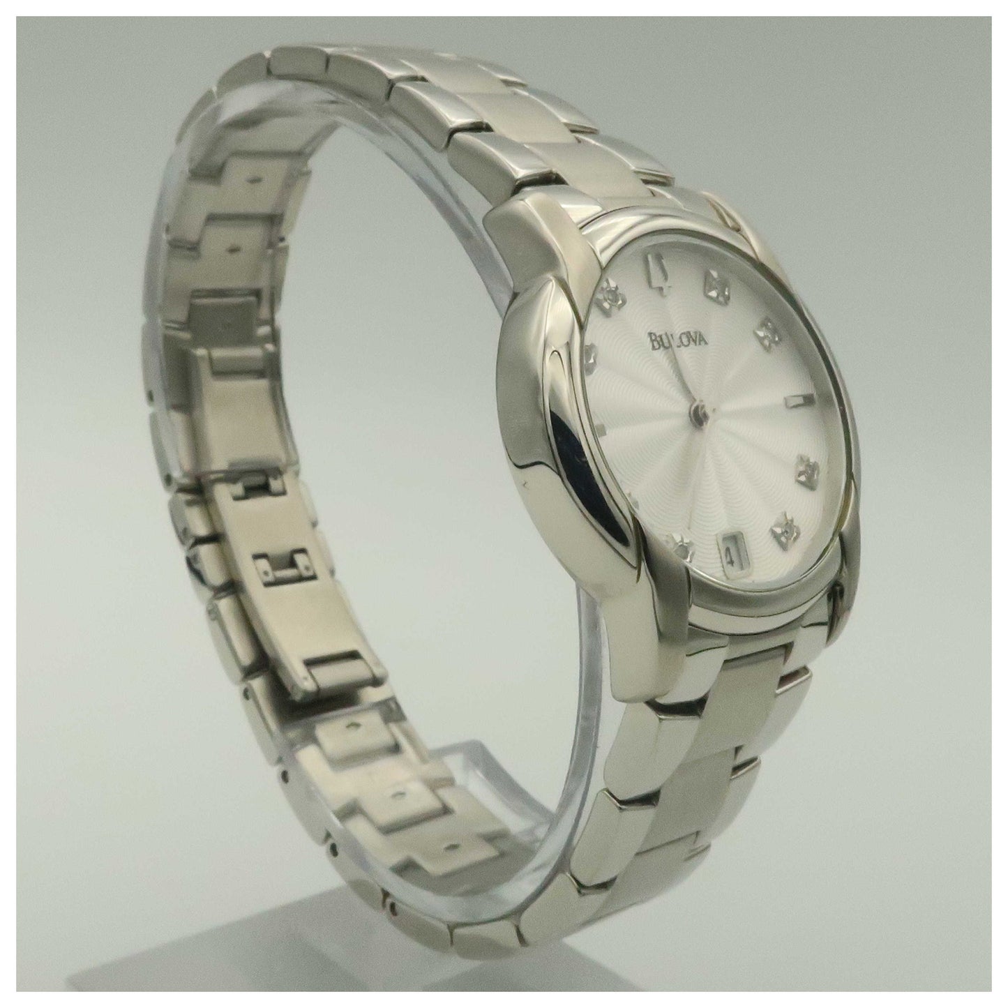 Bulova Diamonds Women's Quartz Watch 96P104-PO - Image #3