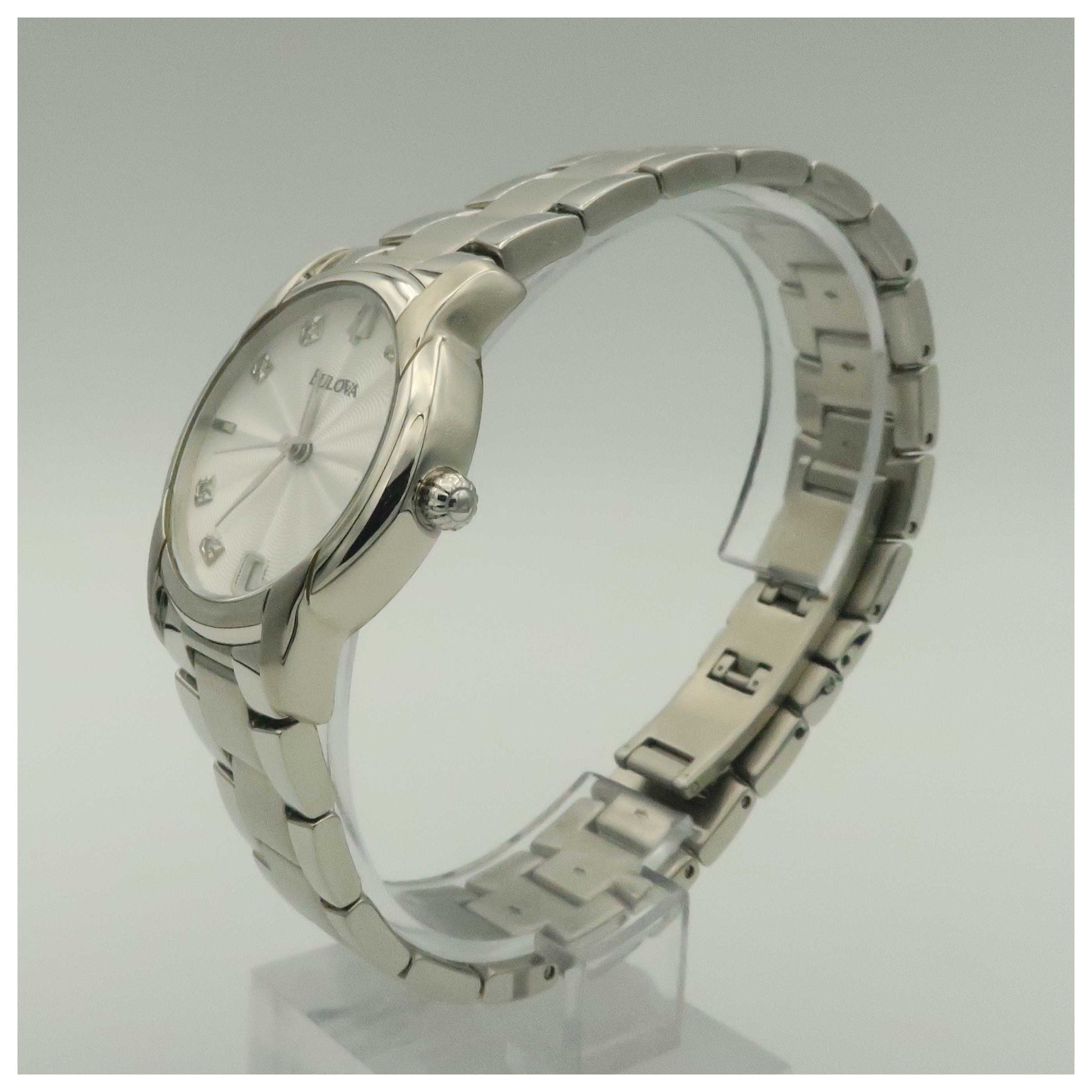 Bulova Diamonds Women's Quartz Watch 96P104-PO - Image #4
