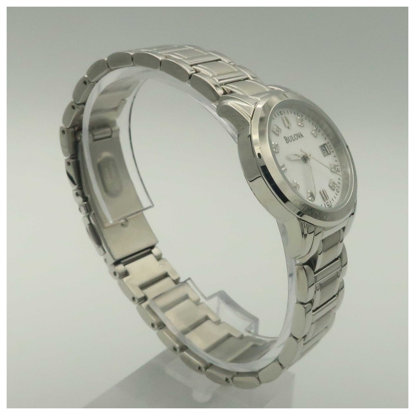 Bulova Diamonds Women's Quartz Watch 96P107-PO - Image #3