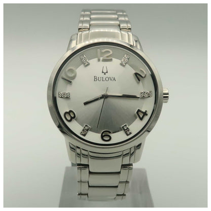 Front view of Bulova Diamonds Women's Japanese Quartz (Battery-Powered) Watch 96P111-PO