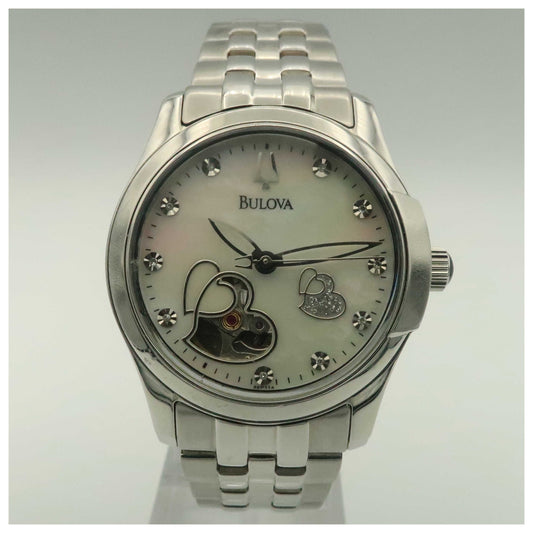 Front view of Bulova BVA Series Women's Automatic Watch 96P114-PO