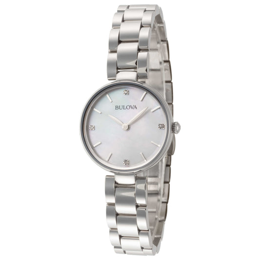 Front view of Bulova Diamond Women's Quartz Watch 96P159