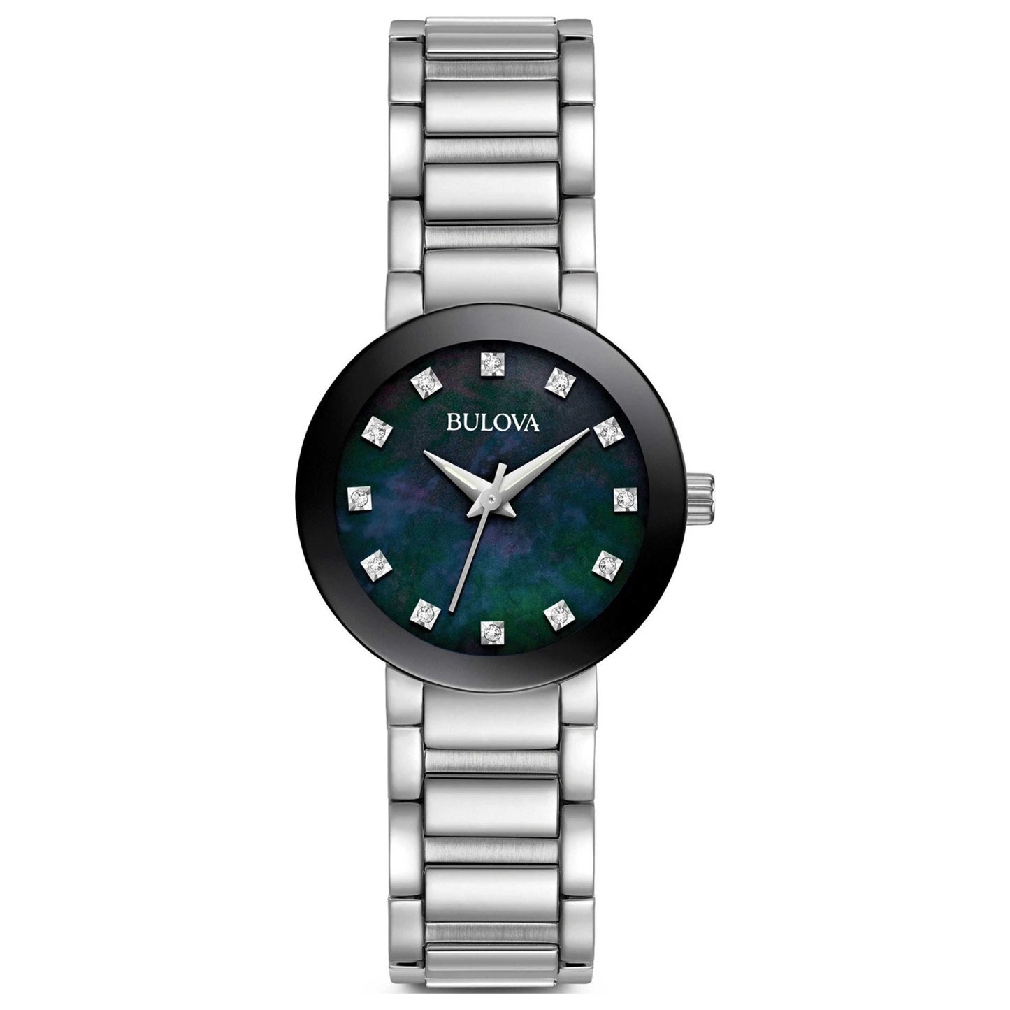 Front view of Bulova Futuro Women's Quartz Watch 96P172