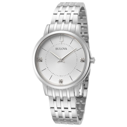 Front view of Bulova Classic Women's Quartz Watch 96P183