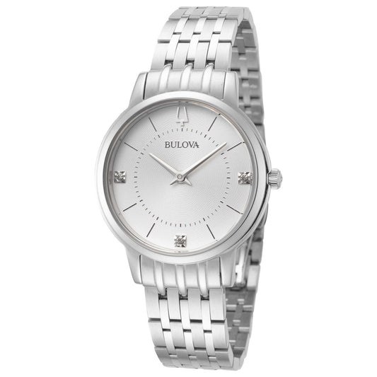 Front view of Bulova Classic Women's Quartz Watch 96P183