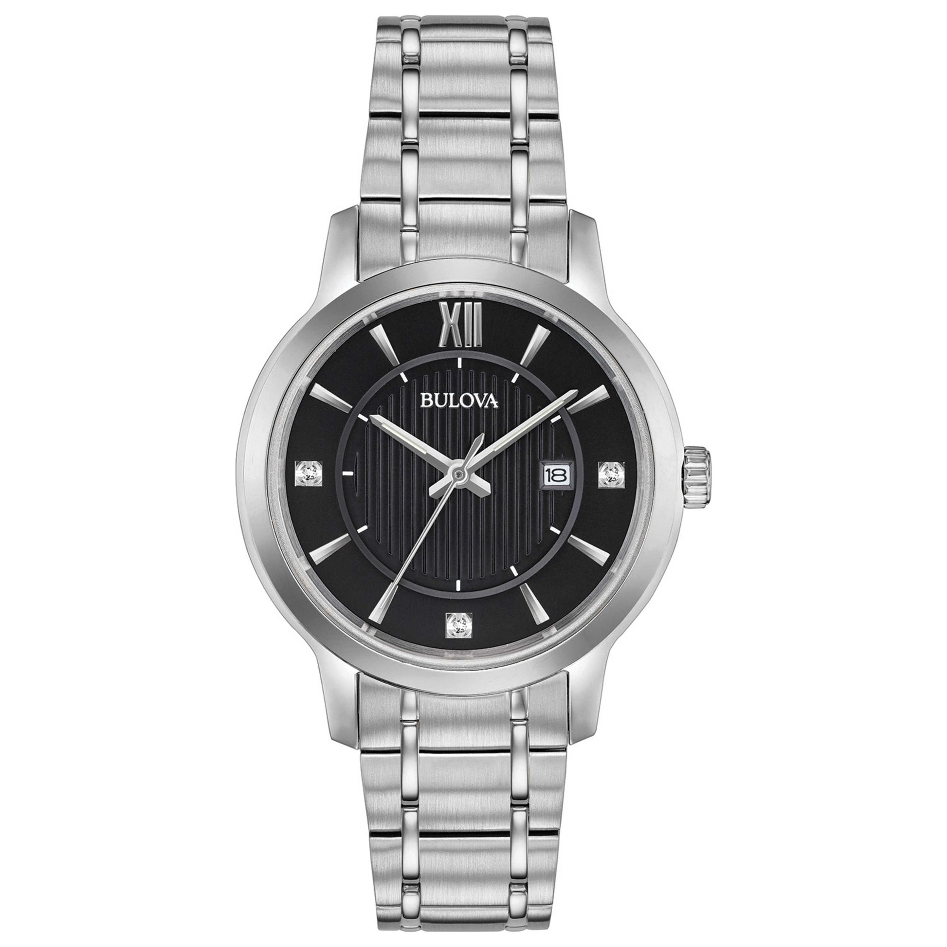 Front view of Bulova Classic Women's Quartz Watch 96P185