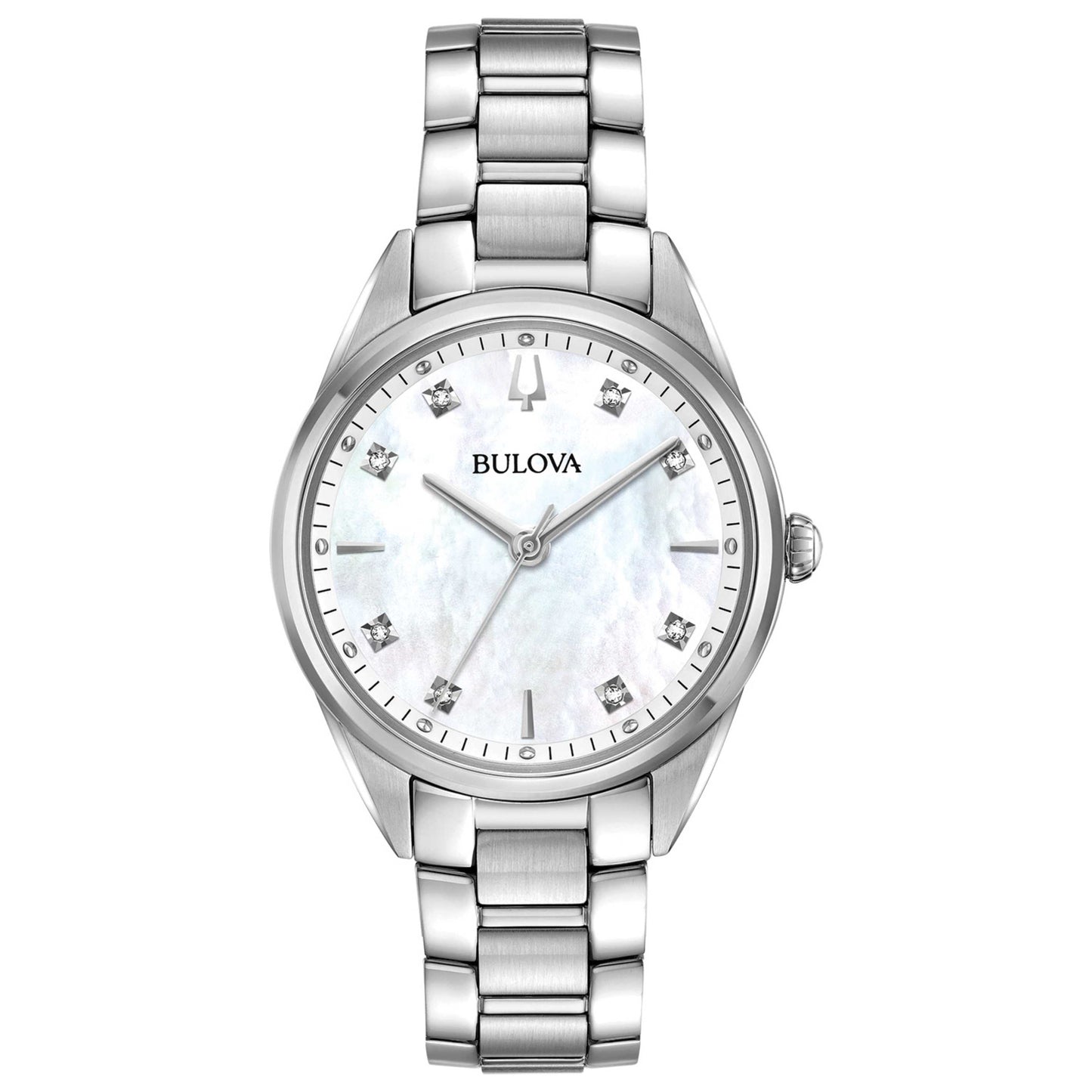 Front view of Bulova Sutton Women's Quartz Watch 96P199